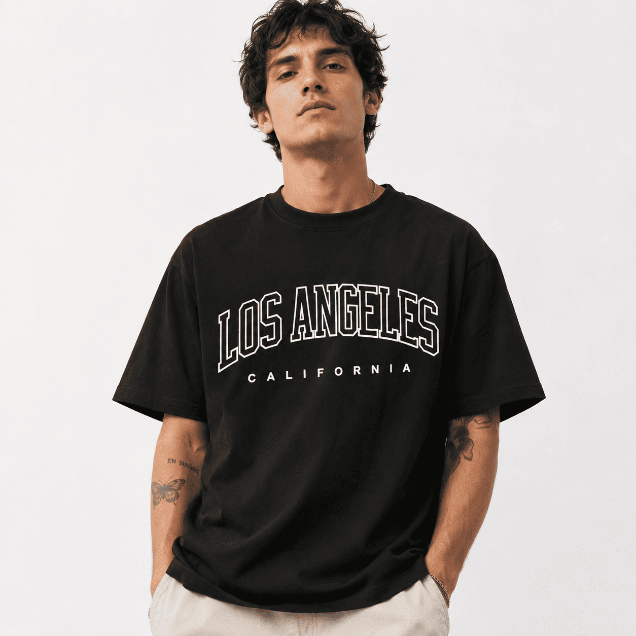 Los Angeles California Graphic T-Shirt Casual Cotton Tee LA Oversized Shirt