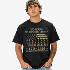 USA 250th Anniversary 1776-2026 Patriotic July 4th Men's T-Shirt