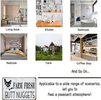 Funny Farm Fresh Butt Nuggets Metal Sign Retro Chicken Egg Farmhouse Wall Decor