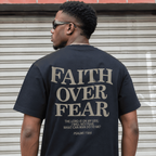 Christian Faith Over Fear T-Shirt Psalm Bible Verse Shirt