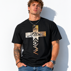 God Greater Than Highs and Lows T Shirt Christian Cross Faith Graphic Tee