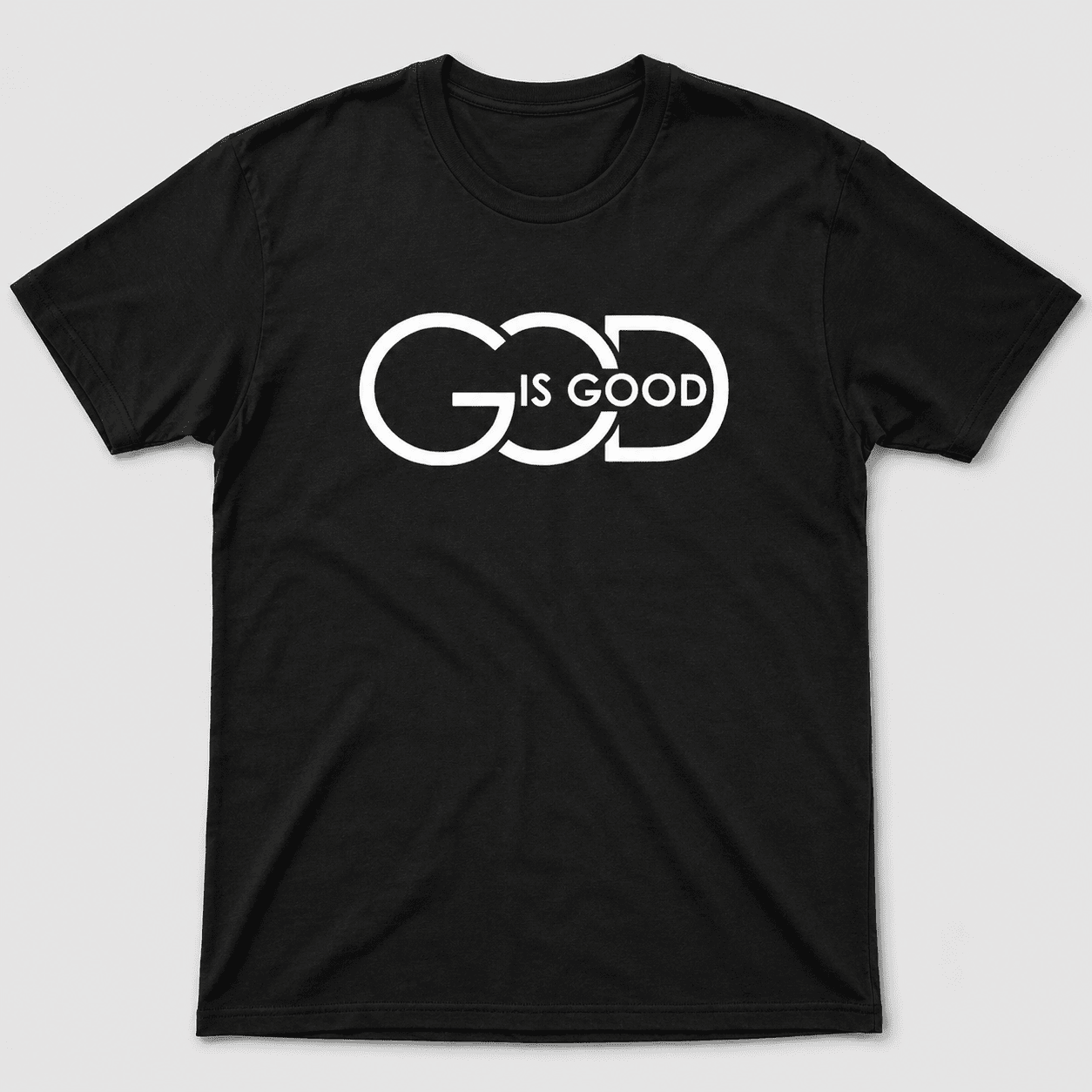 God Is Good Christian Graphic Tee - Minimalist Faith Statement T-Shirt