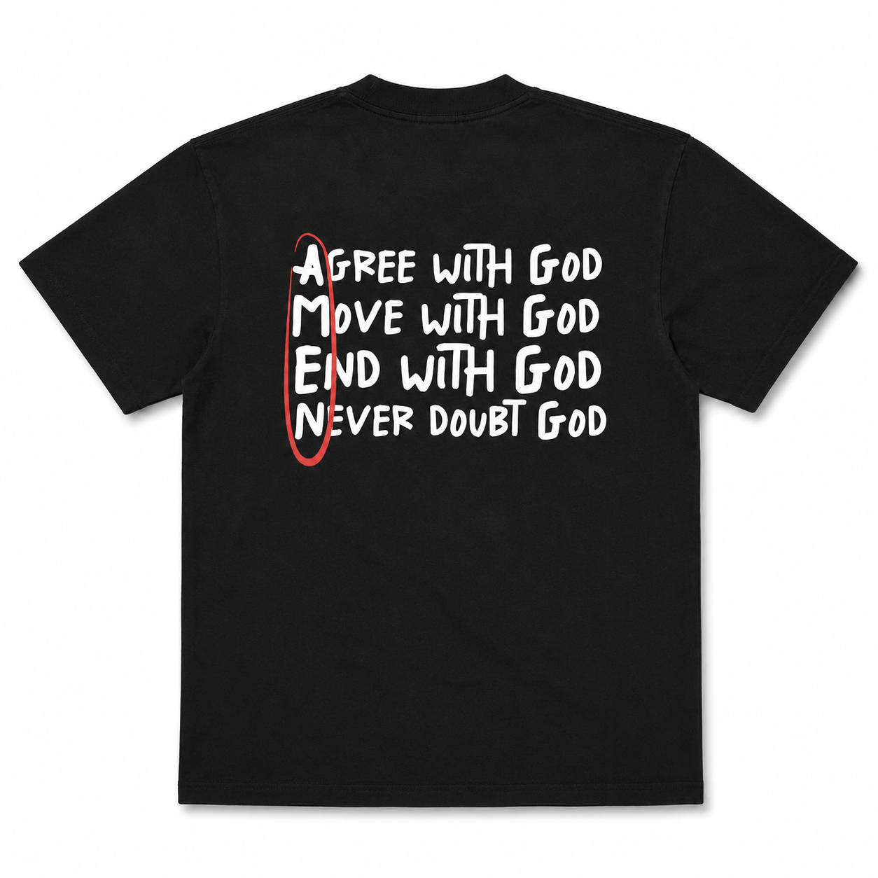 AMEN Acrostic Faith T-Shirt | Christian Inspirational Motivational Graphic Tee