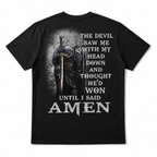 Amen Christian Knight T Shirt Religious Faith Armor of God Tee