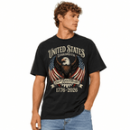 250 Years American Flag Bald Eagle USA 250th Anniversary Men's T-Shirt