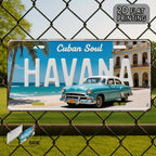 Havana Cuba Retro Metal License Plate Sign Classic Car Wall Decor 6x12