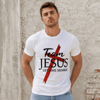 Team Jesus T Shirt Christian Faith Graphic Casual Crew Neck Gift Tee