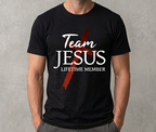 Team Jesus Lifetime Member Shirt - Christian Faith Cross Graphic - Religious Tee