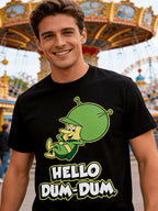 Hello Dum-Dum Funny Retro Alien T-Shirt – Vintage Cartoon Space Graphic Tee