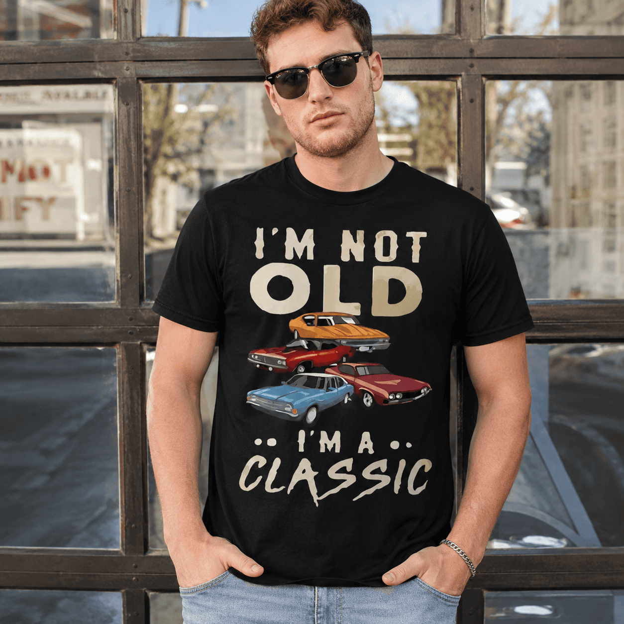 I'm Not Old I'm A Classic T-Shirt | Vintage Muscle Car Graphic Tee
