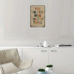 Retro Inspirational Metal Sign - Vintage You Only Fail When You Stop Trying