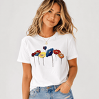 Impressionist Painted Wildflower Graphic Tee