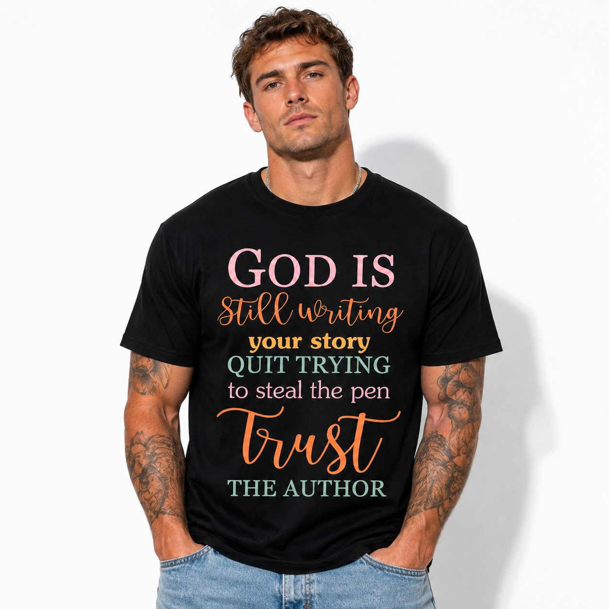 God Is Still Writing Your Story T Shirt Christian Faith Inspirational Tee