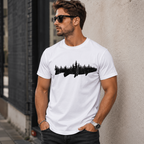 Forest Fish Silhouette Graphic Tee - Outdoor Nature Enthusiast T-Shirt