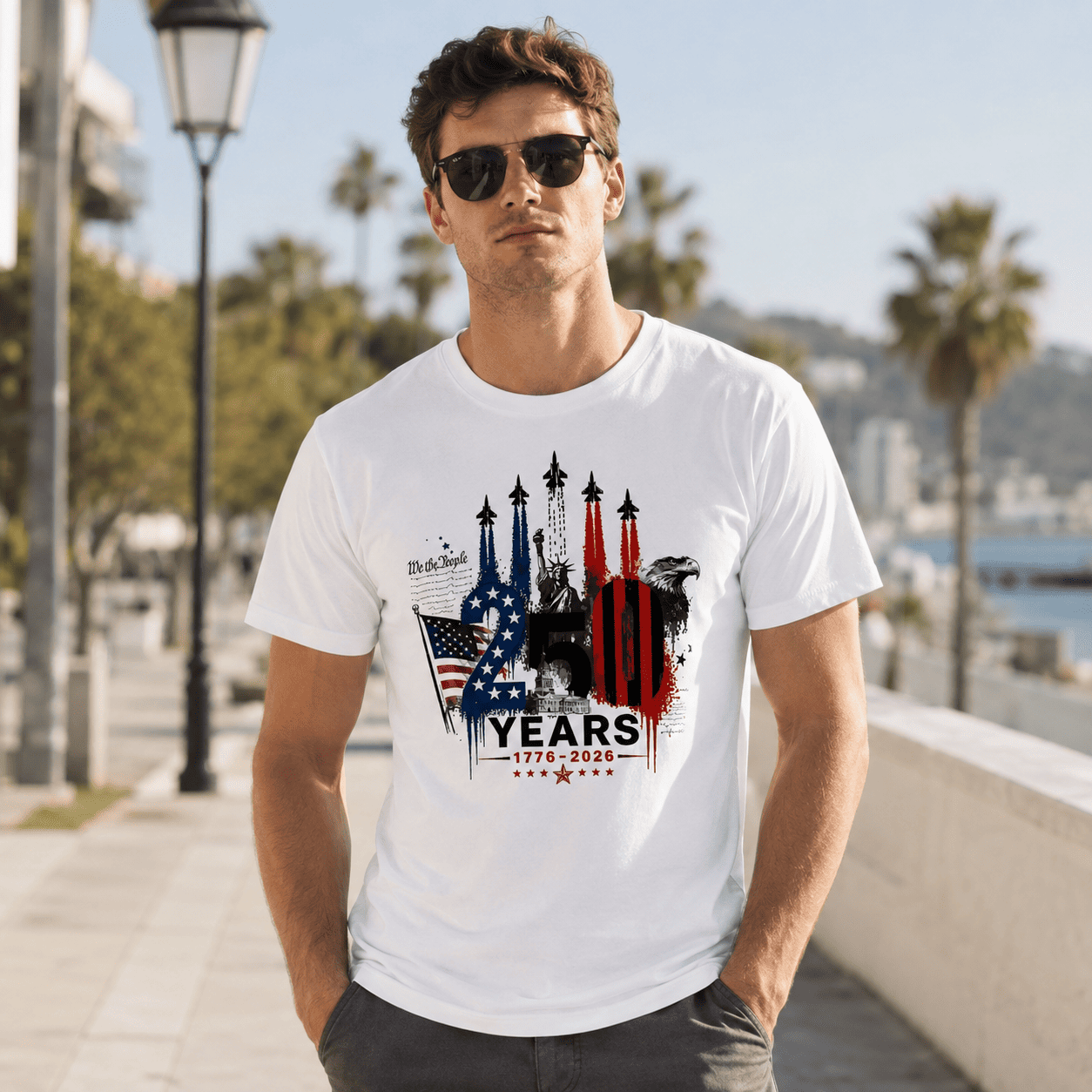 250th Anniversary American Pride Patriotic 4th of July USA T-Shirt