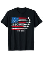 USA 250th Birthday 1776-2026 Patriotic July 4th American Pride Men's T-Shirt