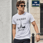 Paris France EST 1598 Vintage City Graphic T-Shirt Travel Paris France Tee