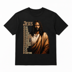 Christian Jesus Long Hair Religious Graphic Men’s T-Shirt Faith Vintage Art Tee