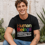 Human Beings 100 Percent Organic Colors May Vary Kindness Quote Unisex T-Shirt