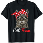 Funny Cat Mom Shirt for Cat Lovers-Mothers Day Gift T-Shirt