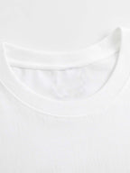 Women Funny Graphic T-Shirt Playful Print Casual Crew Neck Short Sleeve Tee Top