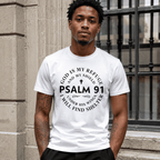 Psalm 91 T-Shirt God Is My Refuge Christian Faith Tee