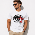 Stargazer Eye Graphic Tee - Distressed Avant-Garde Streetwear T-Shirt