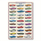 1960s American Cars Metal Sign - Classic Auto Enthusiast Tin Wall Art