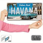 Havana Cuba Retro Metal License Plate Sign Classic Car Wall Decor 6x12
