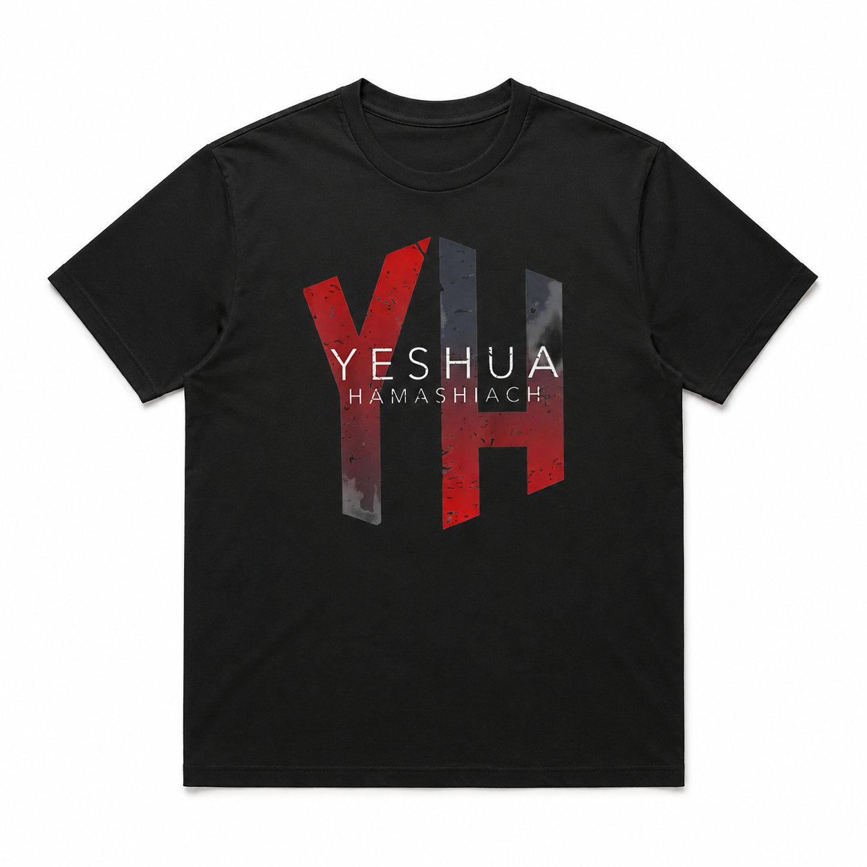 Yeshua Hamashiach Hebrew Christ Graphic T-Shirt Christian Faith Tee