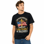 USA 250th Anniversary Christian God Freedom Flag 1776-2026 Men's T-Shirt