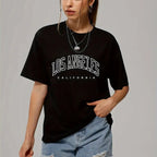 Los Angeles California Graphic T-Shirt Casual Cotton Tee LA Oversized Shirt
