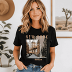 Women Brooklyn Bridge New York City Graphic T-Shirt NYC Travel Casual Tee Top