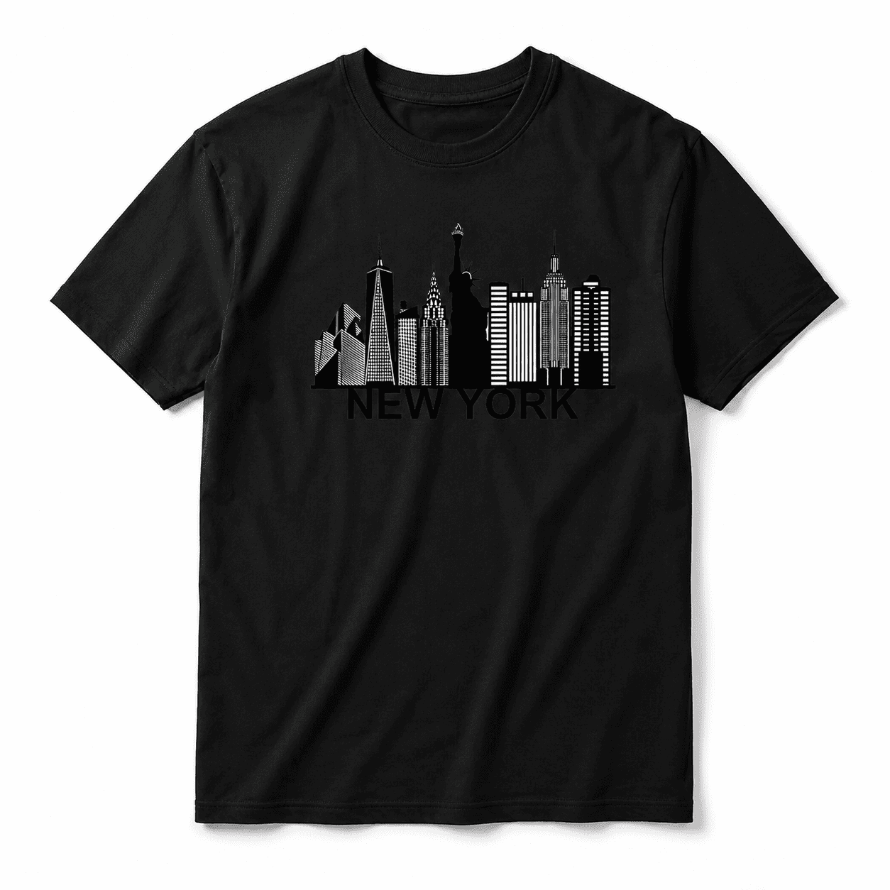 New York Skyline Graphic T-Shirt NYC Cityscape Unisex Casual Tee