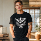 Holy Spirit Dove Cross Christian Faith Religious Church Graphic Men’s T-Shirt