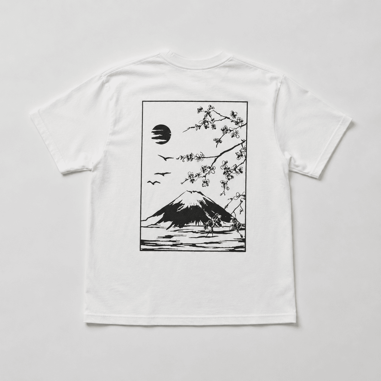Mount Fuji Japanese Landscape Graphic T-Shirt Y2K Minimalist Unisex Tee