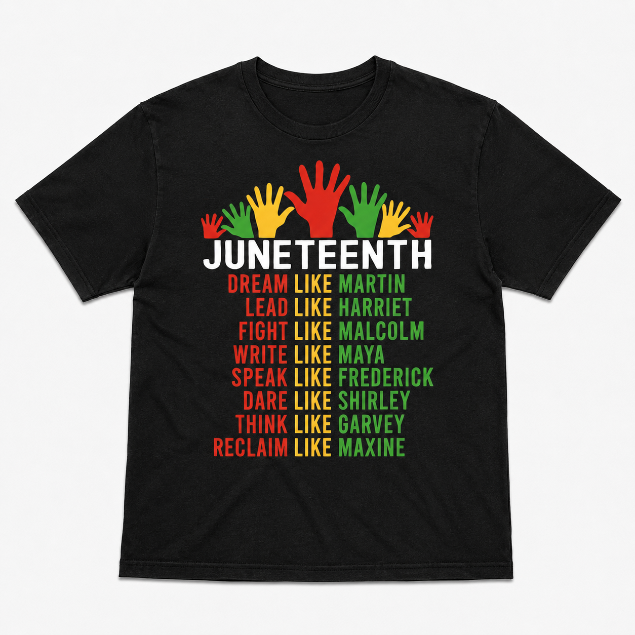 Juneteenth Inspirational Leaders T-Shirt | Black History Month Graphic Tee