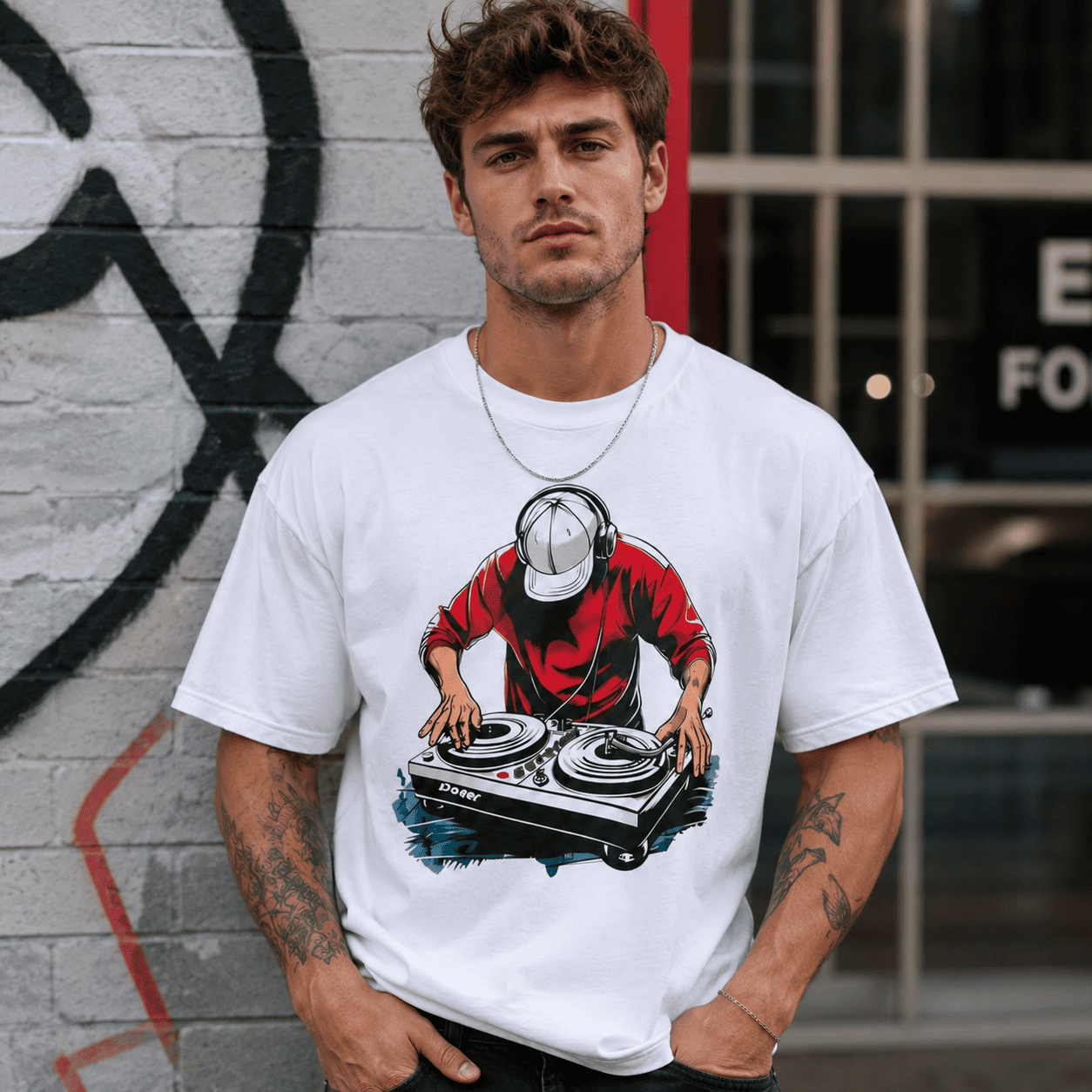 Men’s Trendy Graphic T-Shirt Casual Streetwear Sport Fitness Outdoor Tee