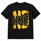 NO LIMIT Graphic T-Shirt – Bold Streetwear Tee, Unisex Black Shirt