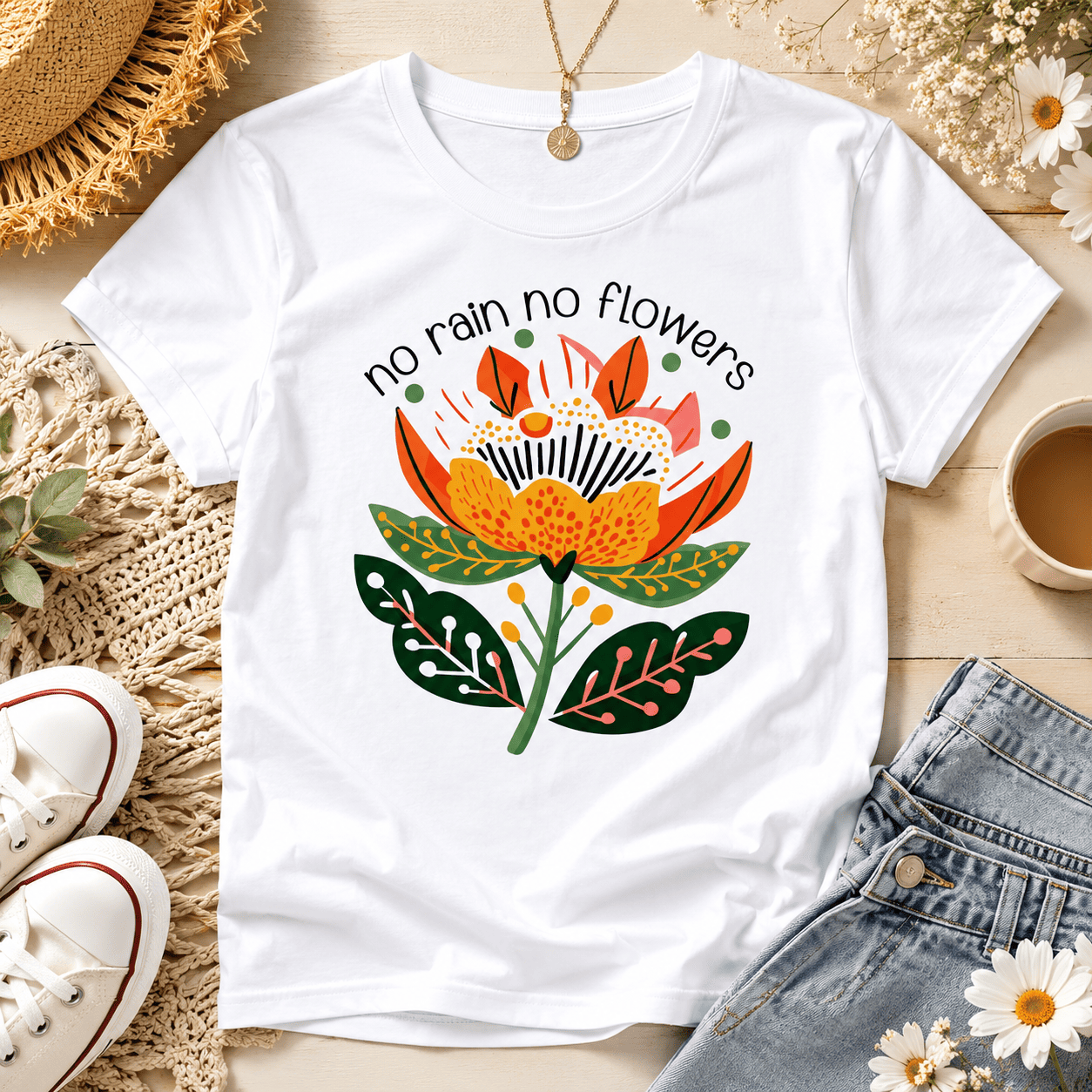 Women‘s Floral Graphic T-Shirt Casual Summer Crew Neck Short Sleeve Tee