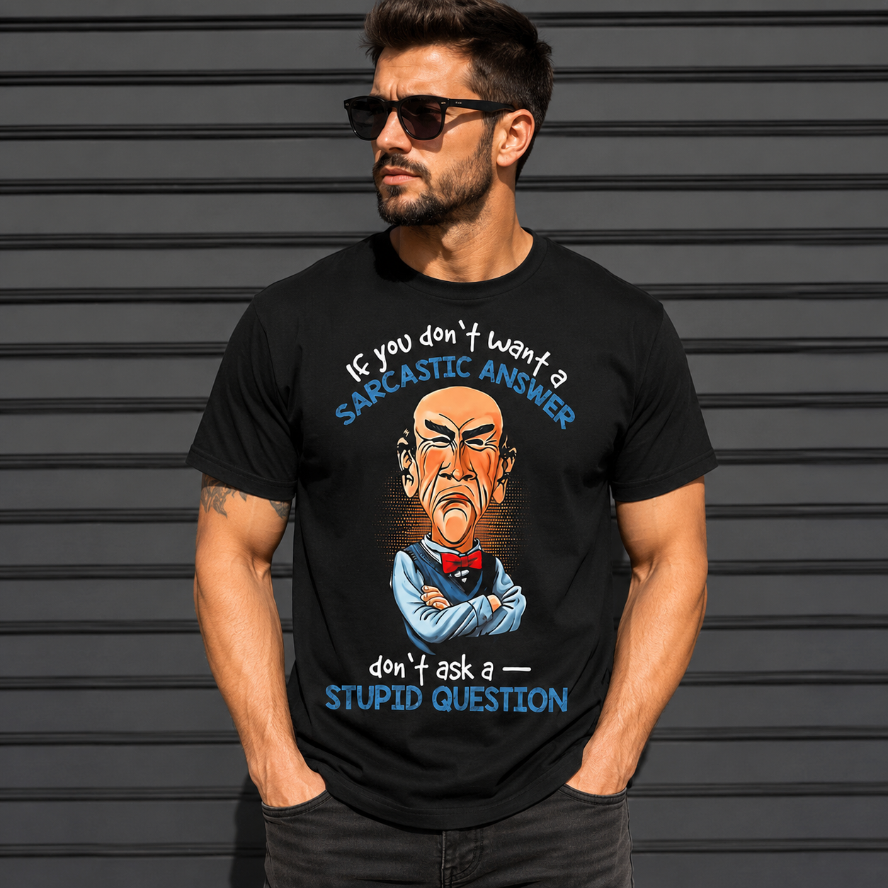 "Sarcastic Answer" Bold Humor Graphic Tee
