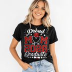 Proud Mom of a 2026 Graduate T-Shirt | Graduation Celebration Graphic Tee