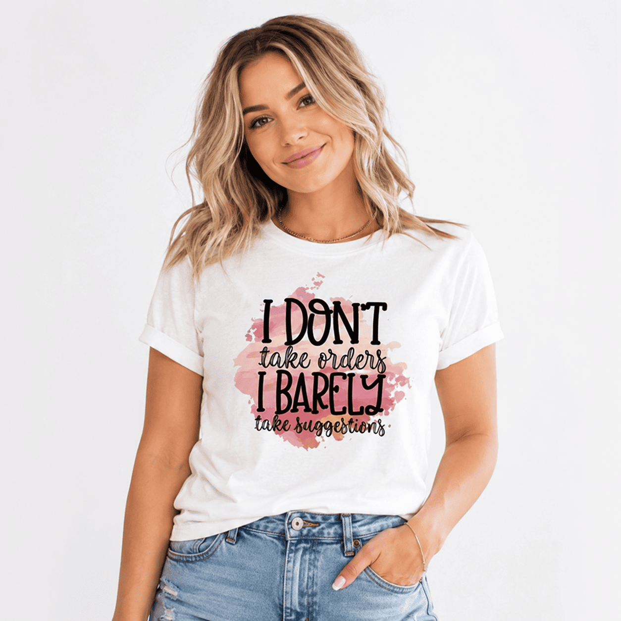 Women's Bold Letter Graphic T-Shirt Casual Crew Neck Short Sleeve Everyday Tee