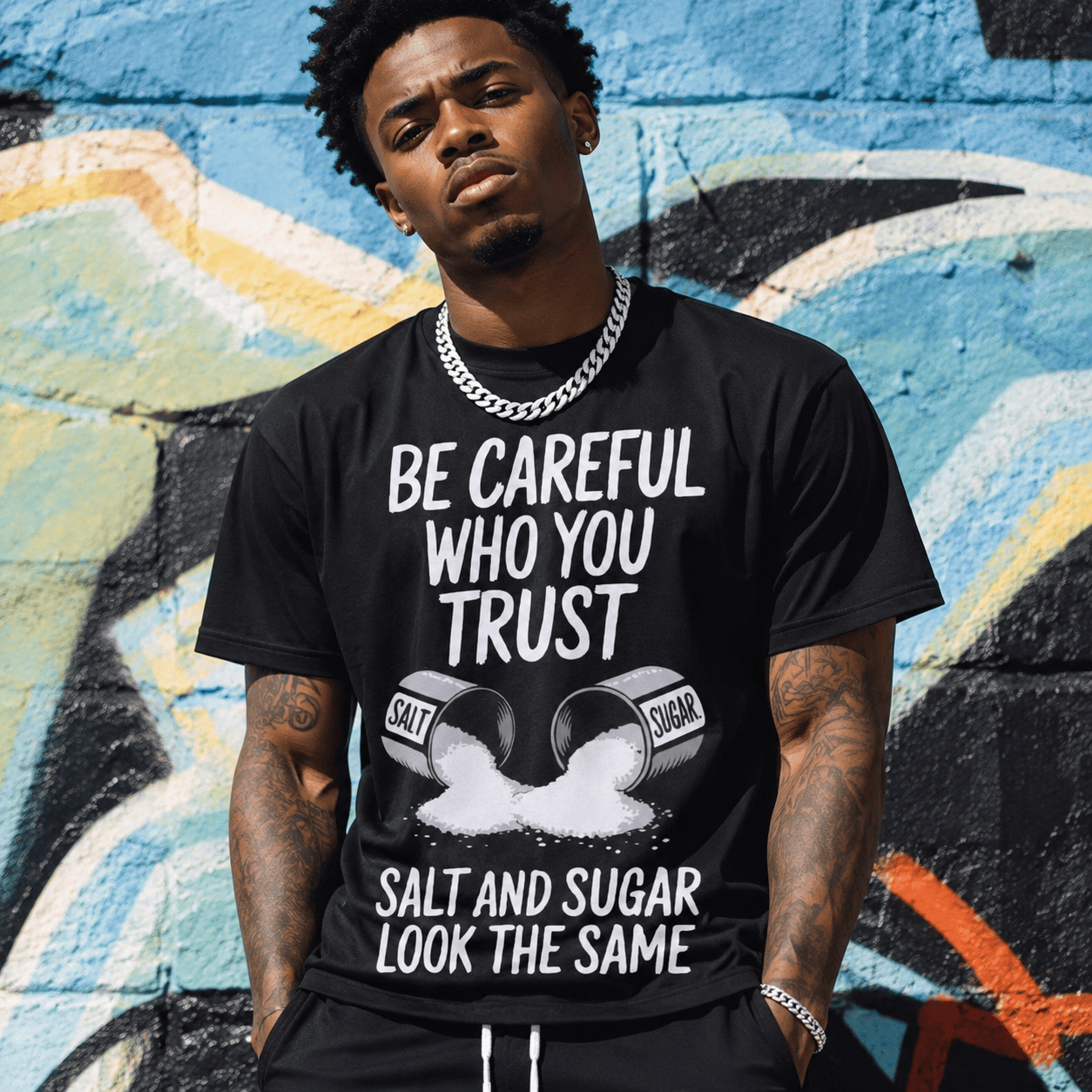 Be Careful Who You Trust T-Shirt | Salt and Sugar Graphic Tee