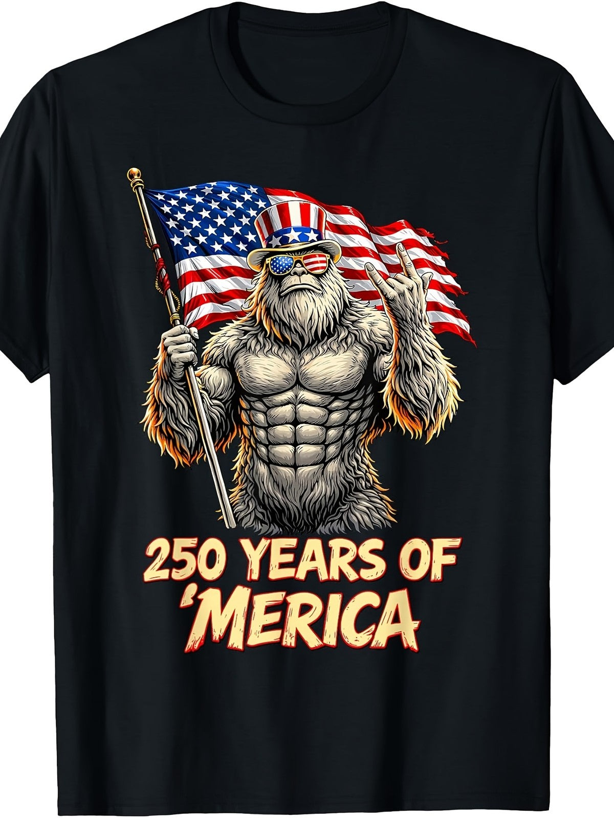 USA 250th Anniversary 1776 America Patriotic Graphic Men's T-Shirt