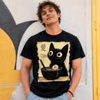 Cute Cat and Ramen Anime T-Shirt Unisex- 100% Japanese Style Printed Tshirt