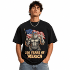 USA 250th Anniversary 1776 America Patriotic Graphic Men's T-Shirt