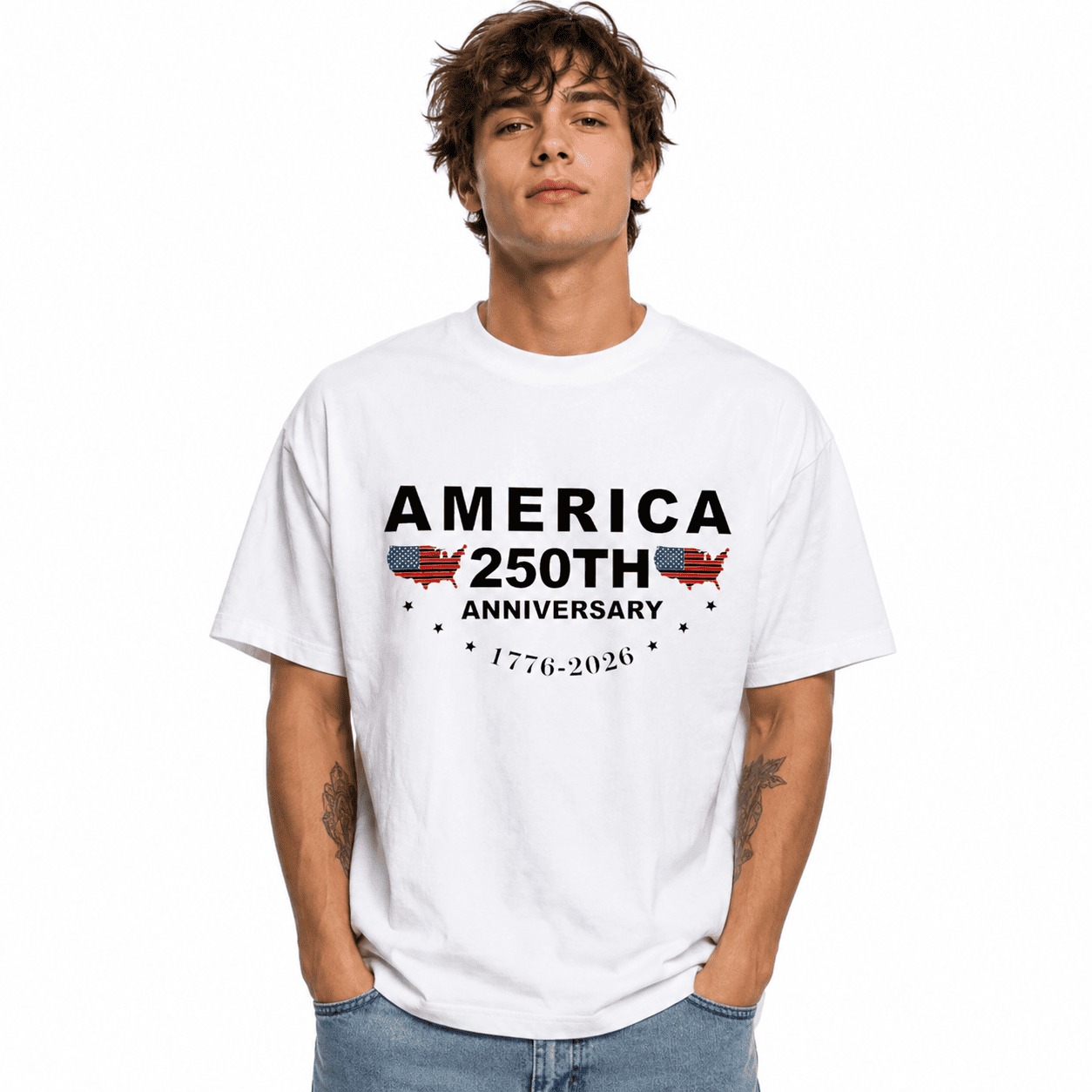 America 250th Anniversary T-Shirt 1776-2026 Patriotic USA Independence Tee