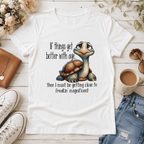 Women Funny Graphic T-Shirt Playful Print Casual Crew Neck Short Sleeve Tee Top