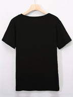 Women Yin Yang Tree Of Life Graphic T-Shirt Spiritual Casual Crew Neck Tee Top